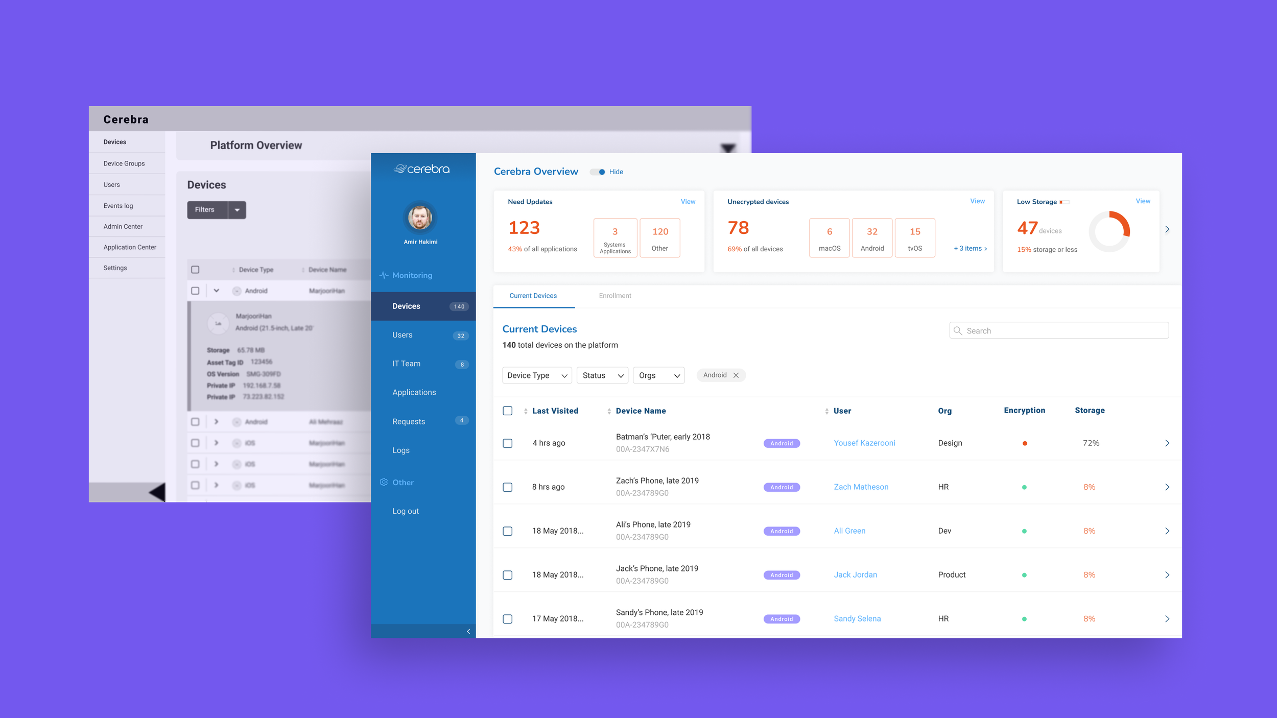 Cerebra console interface