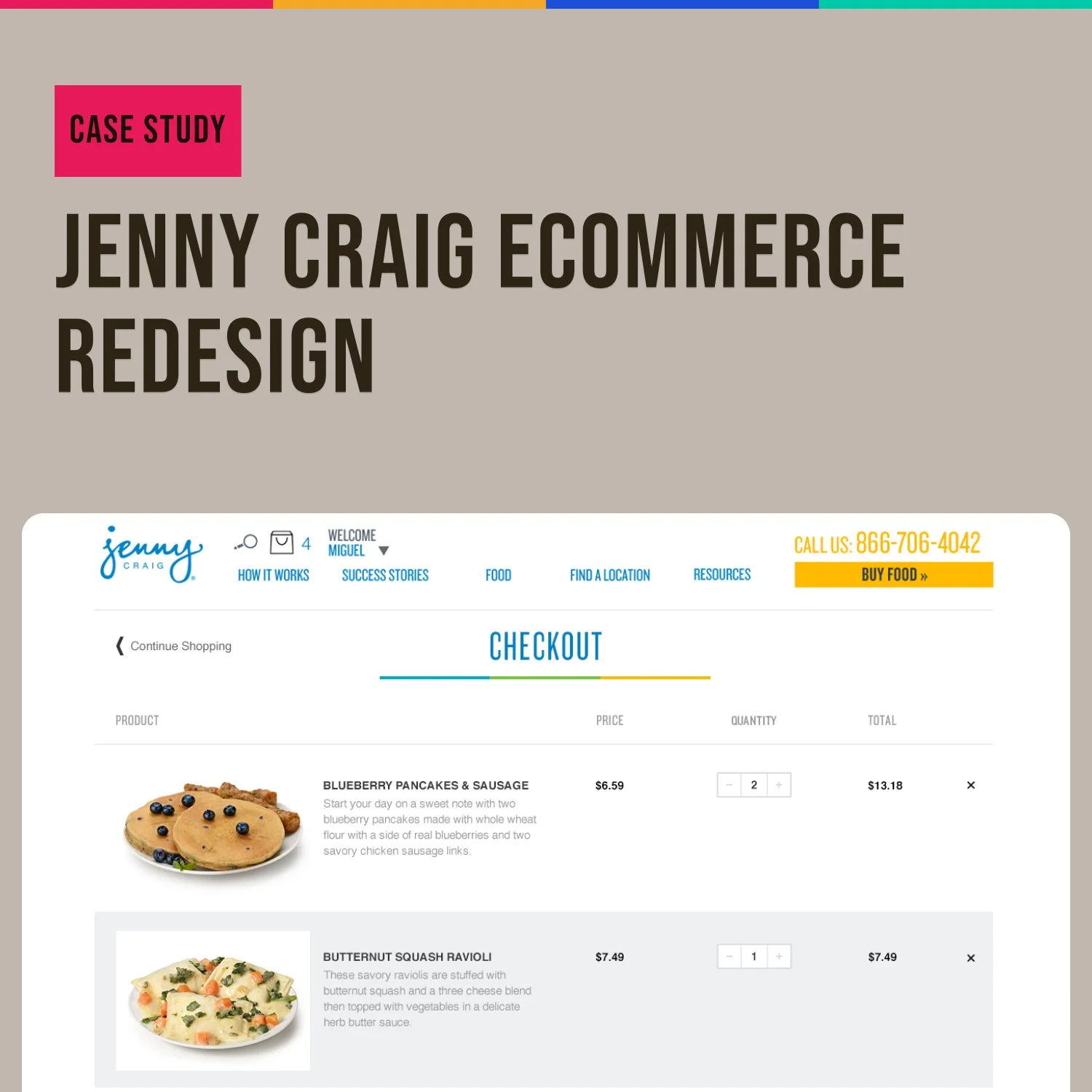 Jenny Craig - eCommerce Checkout Redesign