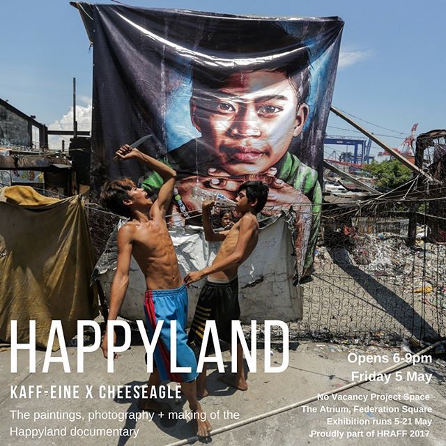 NEXT WEEK!!! Folks, join us next Friday, 6-9PM  for the opening of the Happyland exhibition, featuring Kaff-eine's portraits, photos from the project and behind-the-scenes of the documentary - see you there!!! @novacancygallery 
Proudly part of @huma