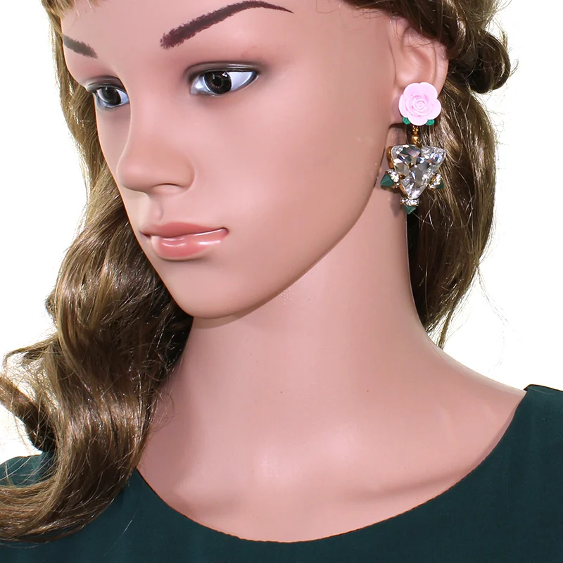 157 Big Triangle Spiked Botanical Earrings.jpg