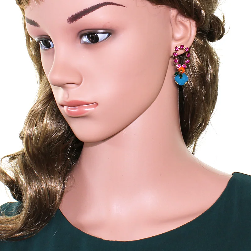 165PB Botanical Loop Earrings - PinkBlue.jpg