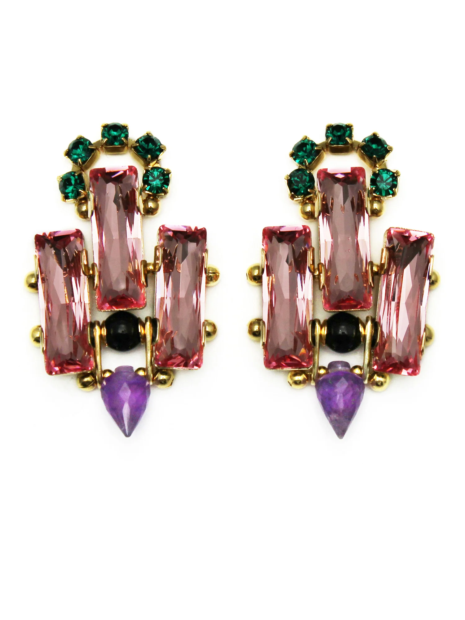 127P - Deco Spiked Earrings (PinkPurple).jpg