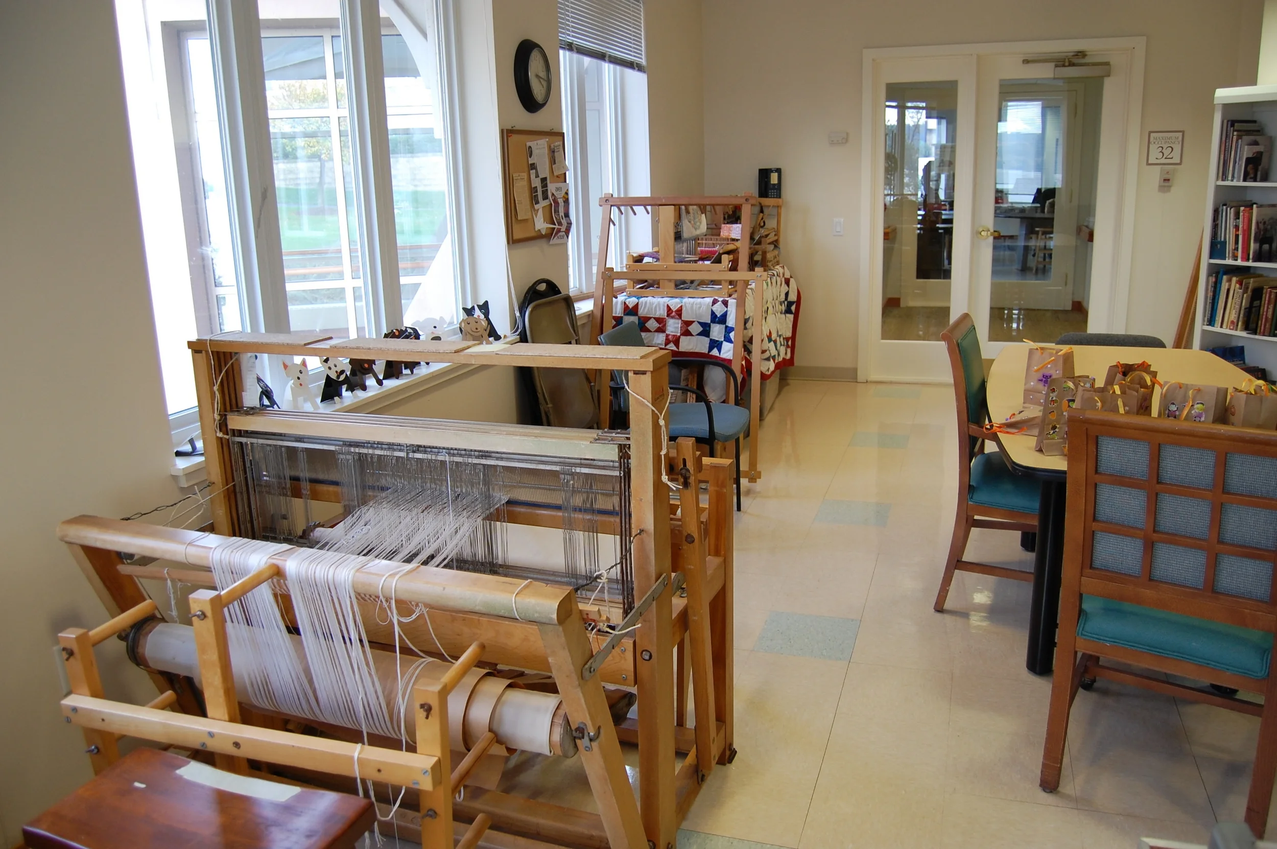 Looms in the Craft Room