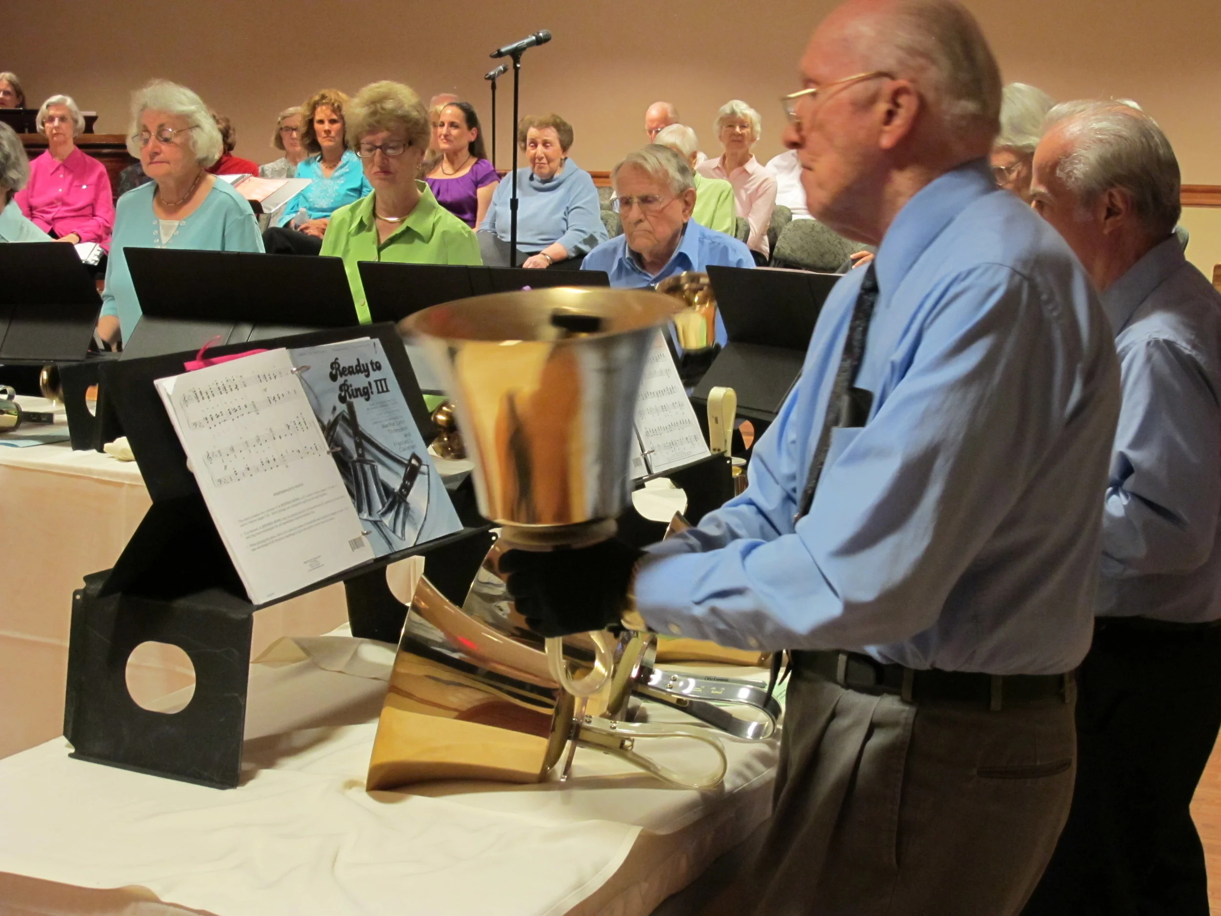 Bell Ringers giving a concert