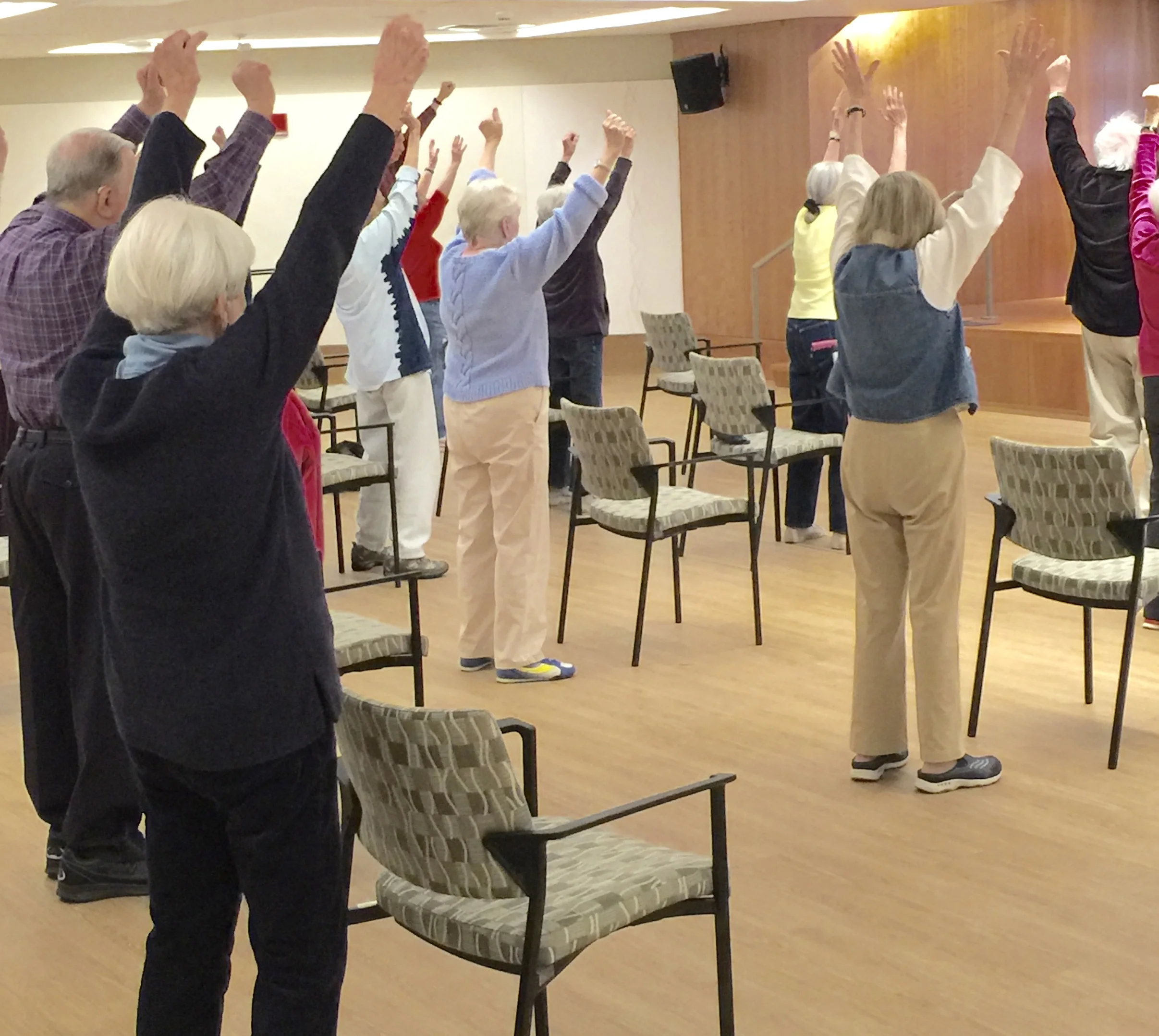 Morning stretch and balance class 9-9:20 am, M-F