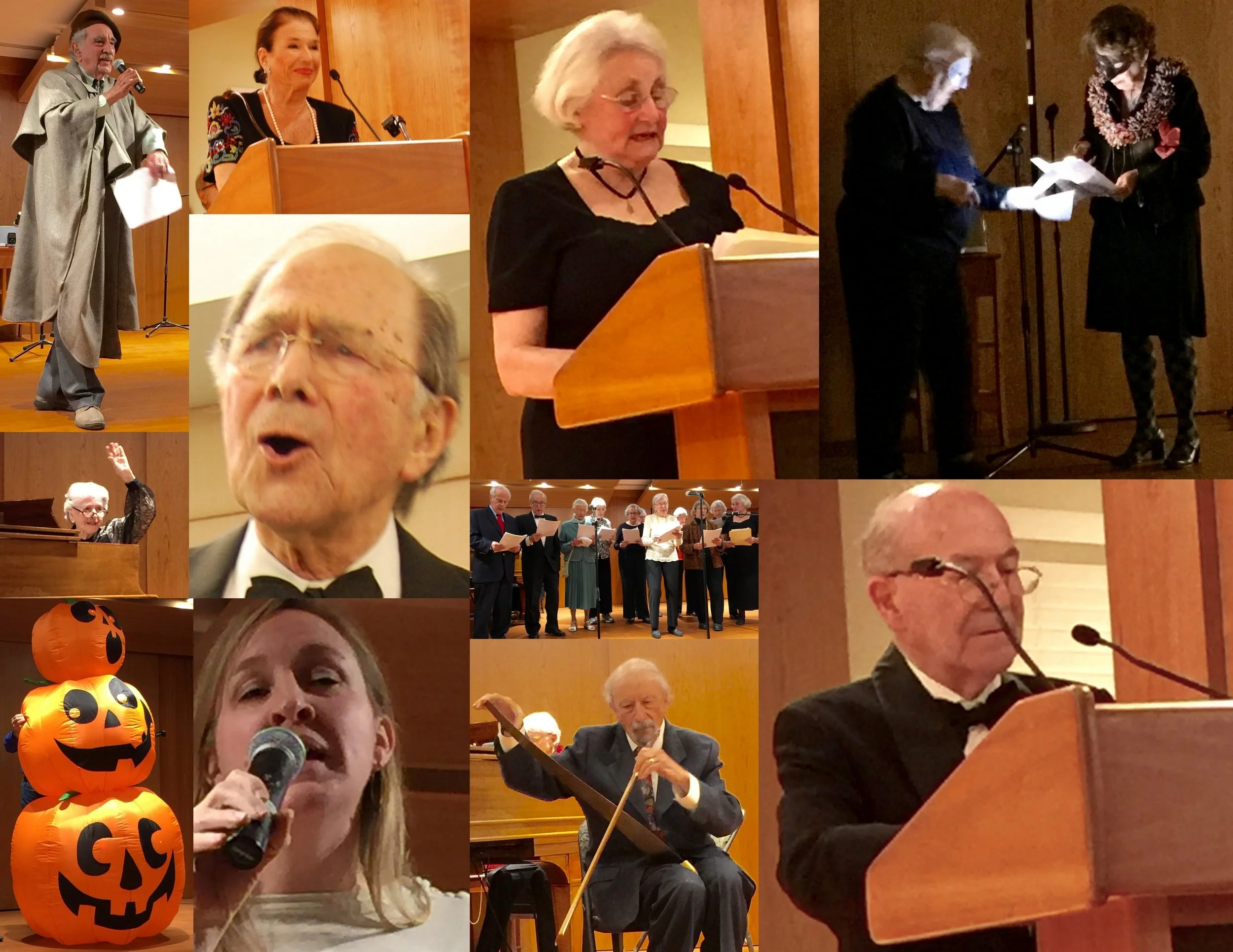 Collage of New Year's Eve Gala Skits