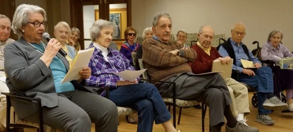 Residents attending a Council meeting