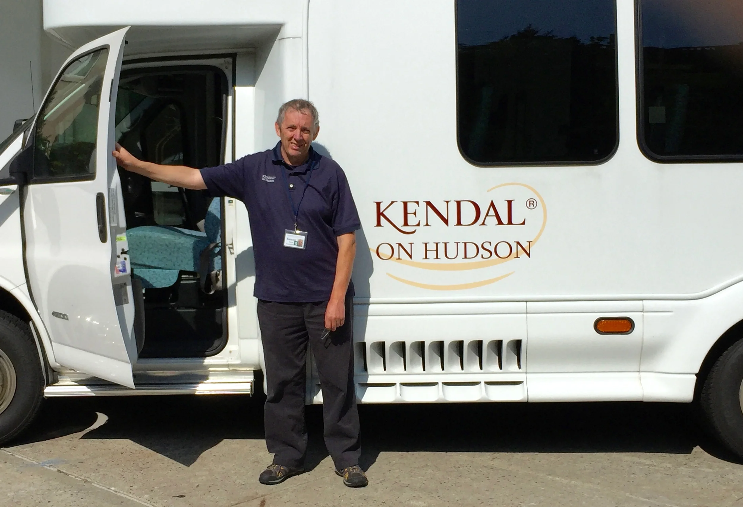 Eamon Byrne, Kendal driver since 2015, with one of the buses.