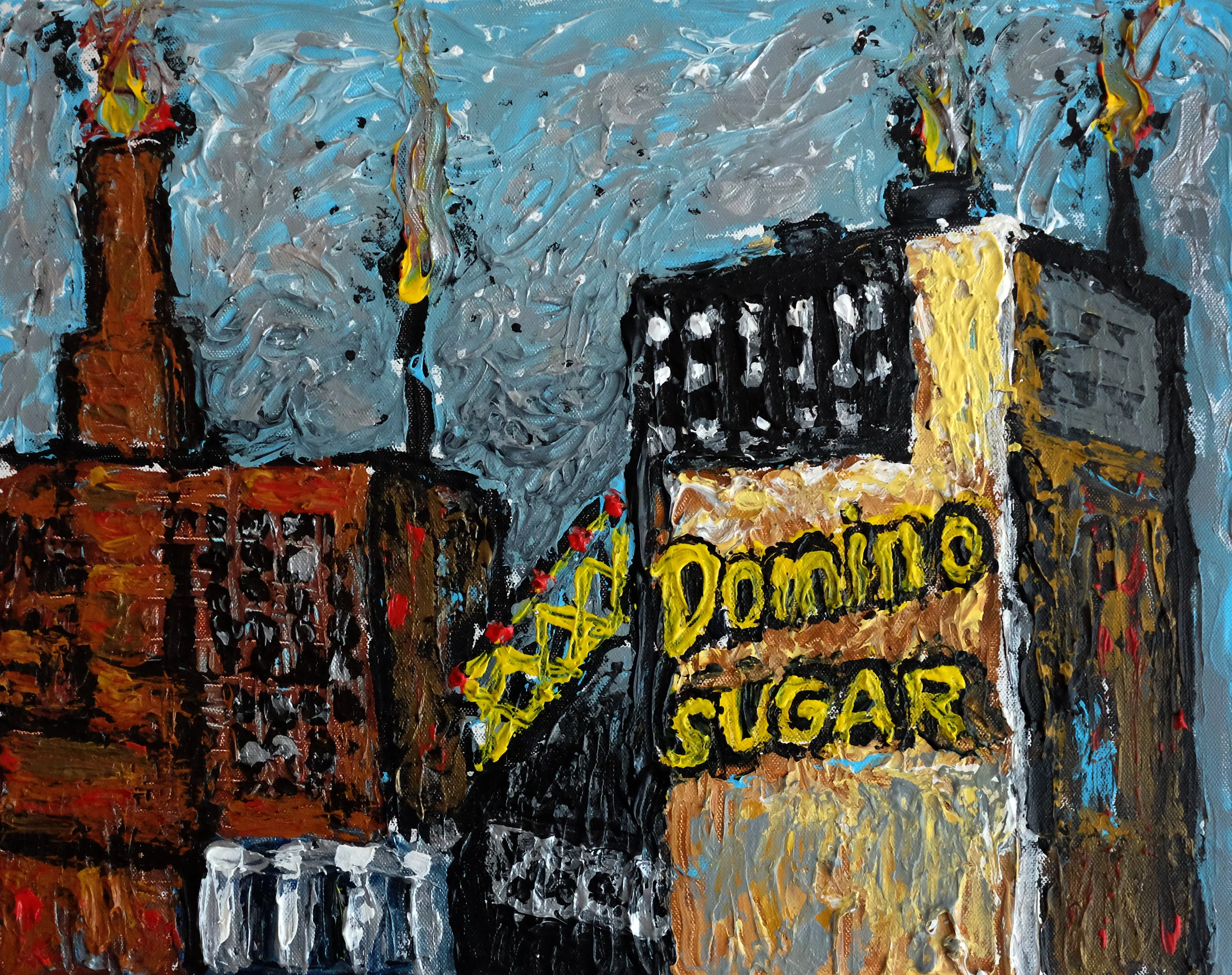 DOMINO, 16x20”, Acrylics on Canvas