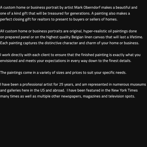  To place an order or for more information, please  contact me &nbsp;and I will respond promptly. &nbsp;Thank you.  &nbsp;email - obern@optonline.net  &nbsp;phone 201-694-1379 