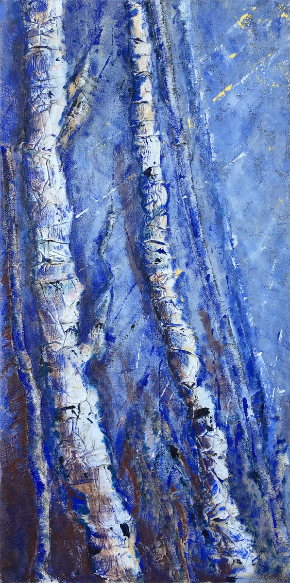 Argento vivo – 120x60 cm, Pigmenti naturali su Gesso e Juta