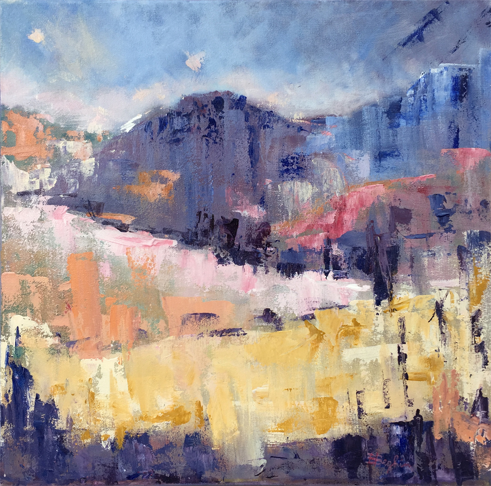 Finestra sull'autunno – 50x50cm, Acrilico su Tela