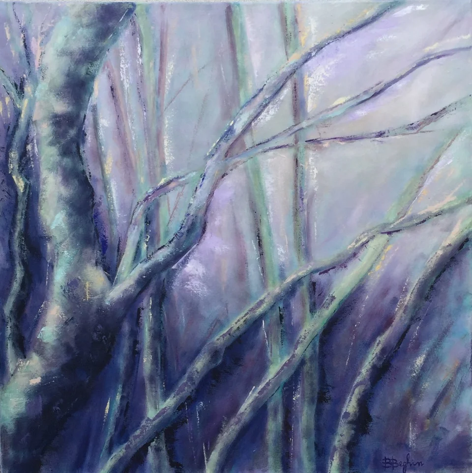 IL SILENZIO NEL’ANIMA, 2017, 80x80 cm, olio su tela