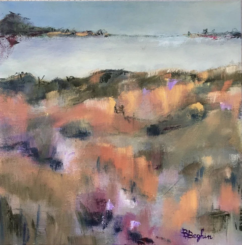 Costa istriana II, 2016, 30x30 cm, olio su tela