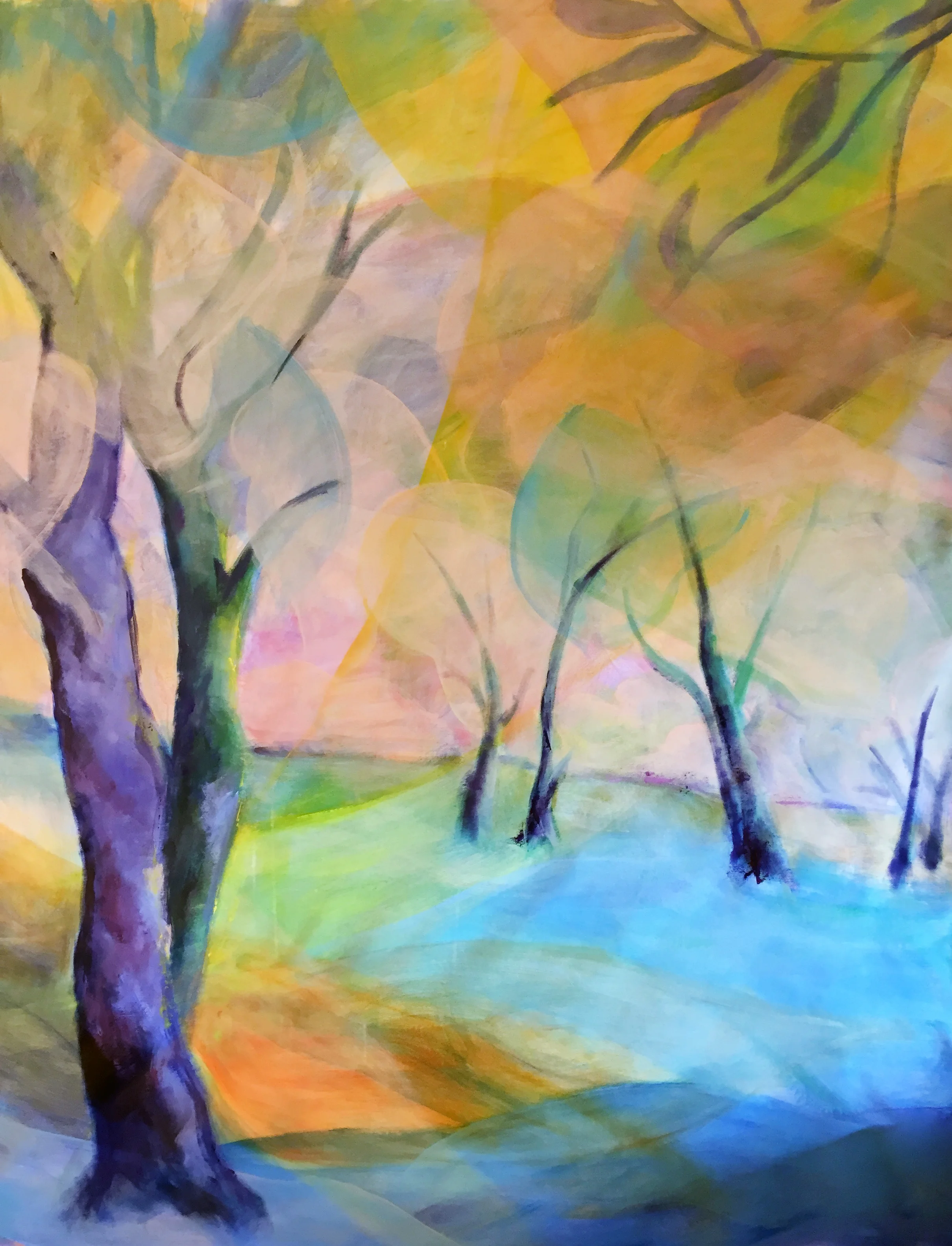 Come d'incanto, 2018, 200x160 cm, Acrilico su tela