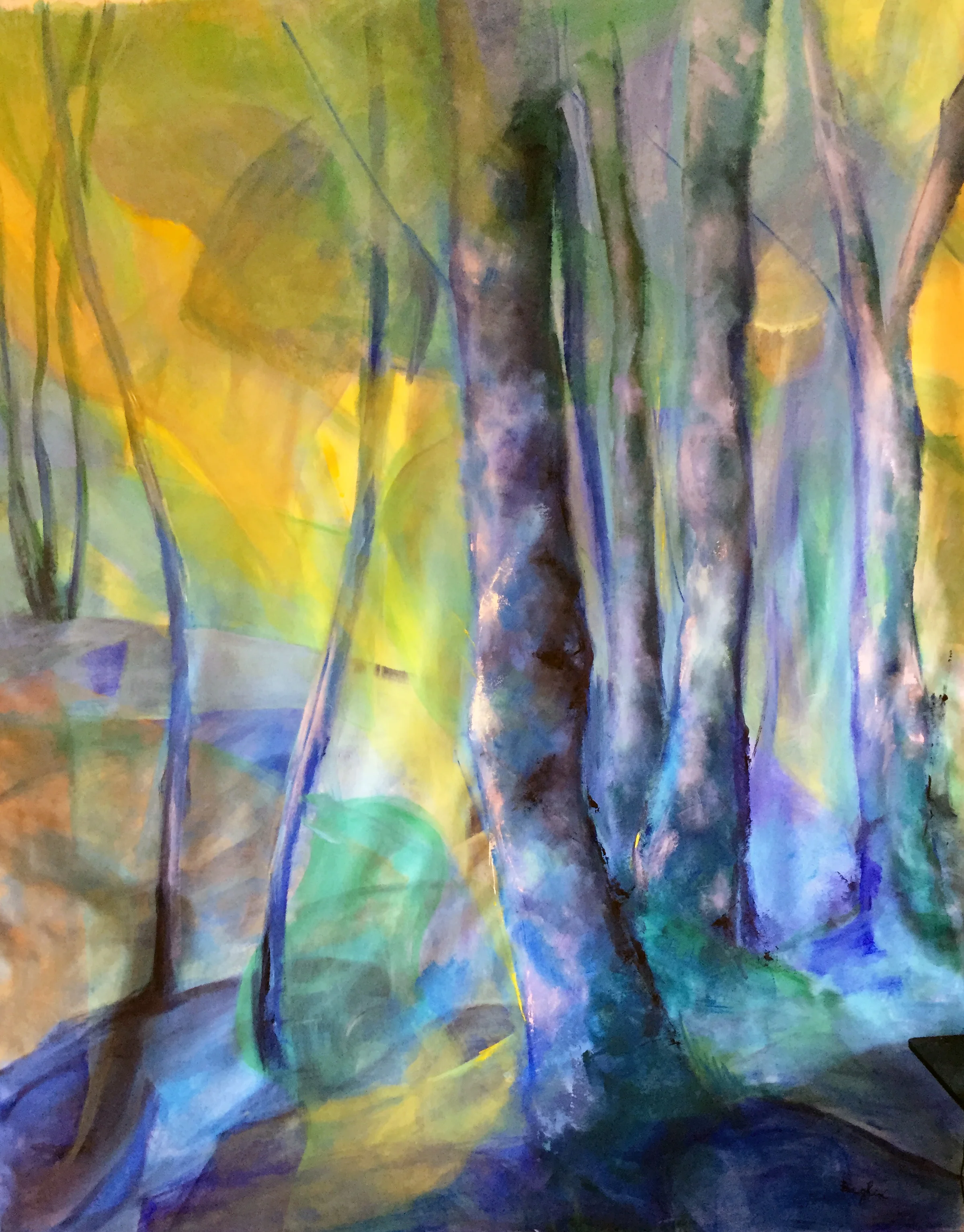 Magiche Trasparenze, 2018, 200x160 cm, Acrilico su tela