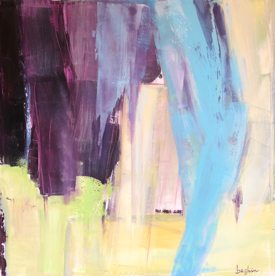 WINDOWS, 2018, 80x80 cm, Acrilico su tela