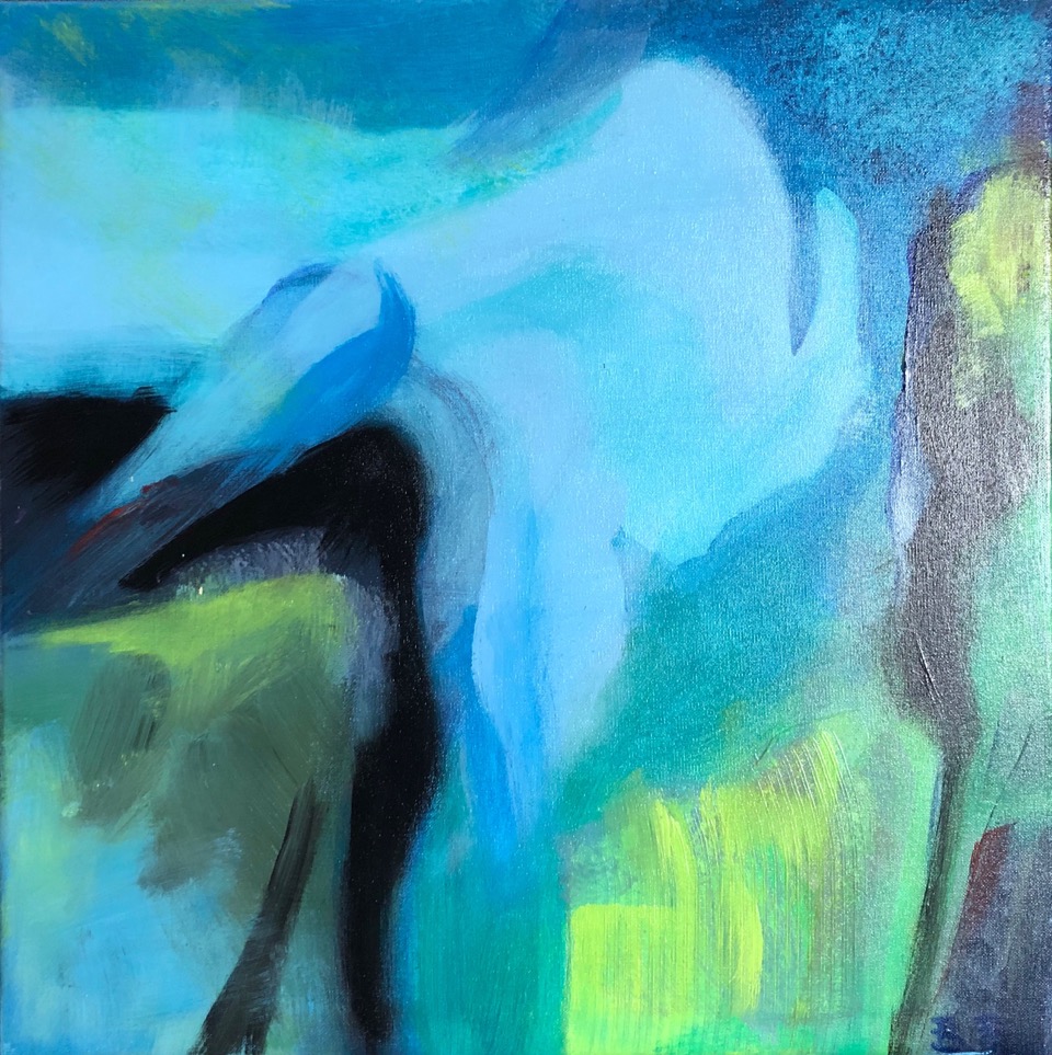 INCONTRI, 2018, 40x40 cm, acrilico su tela