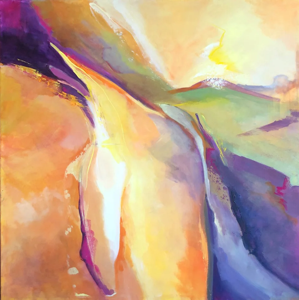CAREZZE, 2019, Acrilico su tela, 80x80 cm