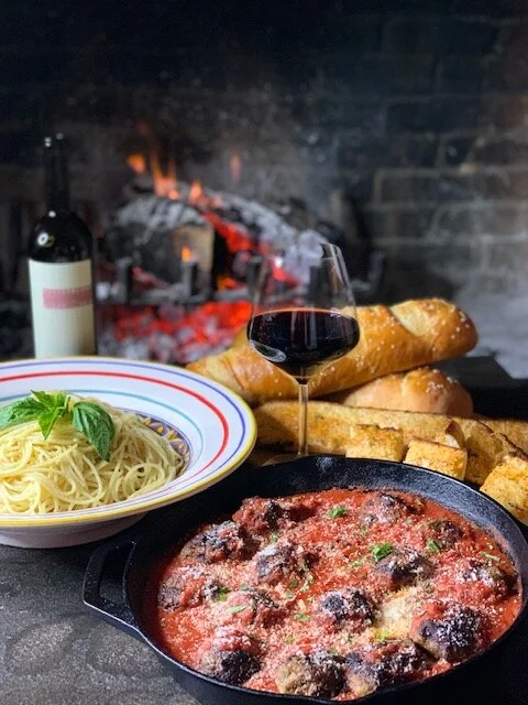 Pasta Night with our Tomato Basil  Meatballs