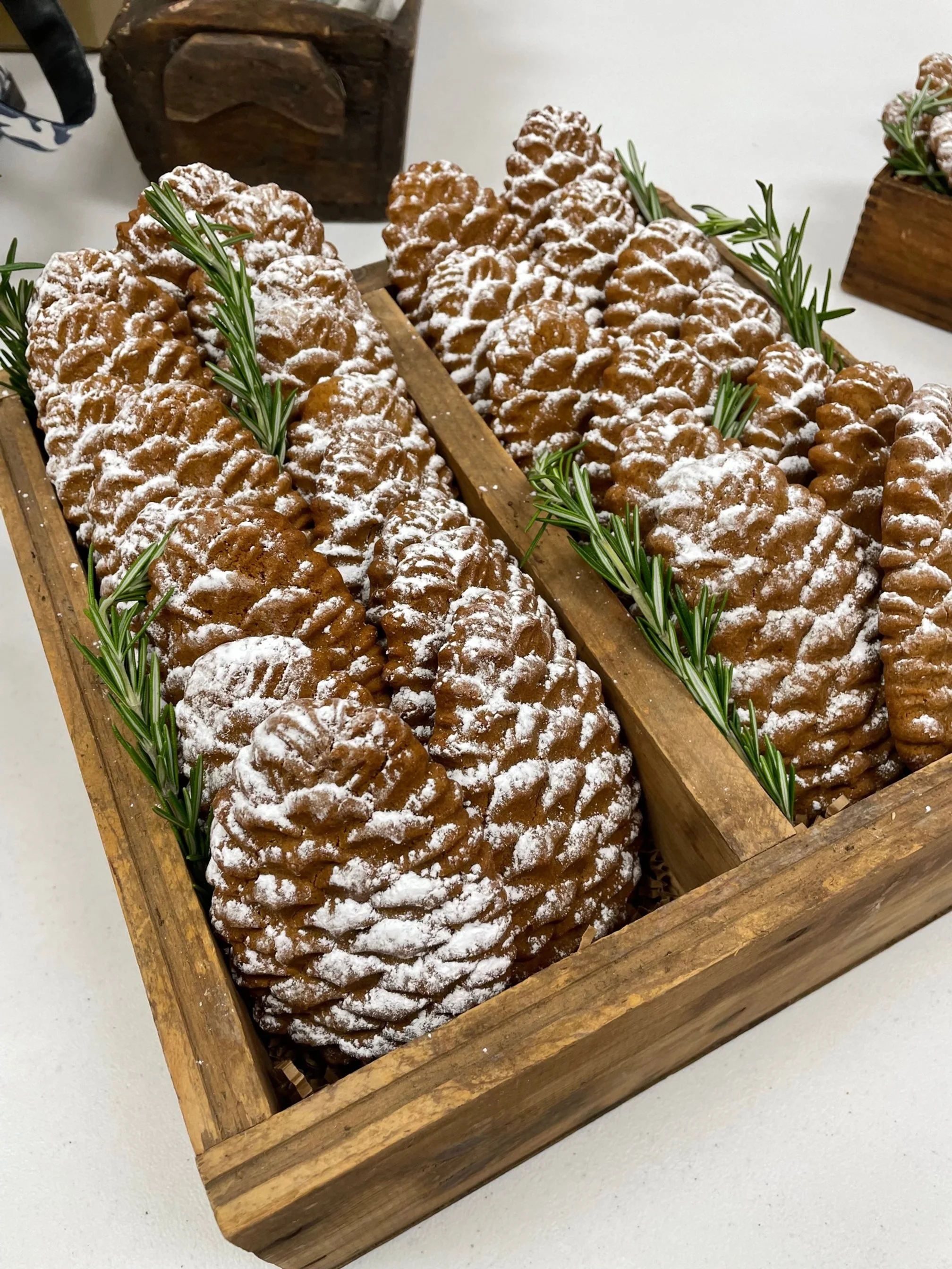 Handmade Gingerbread Pinecone Cookies