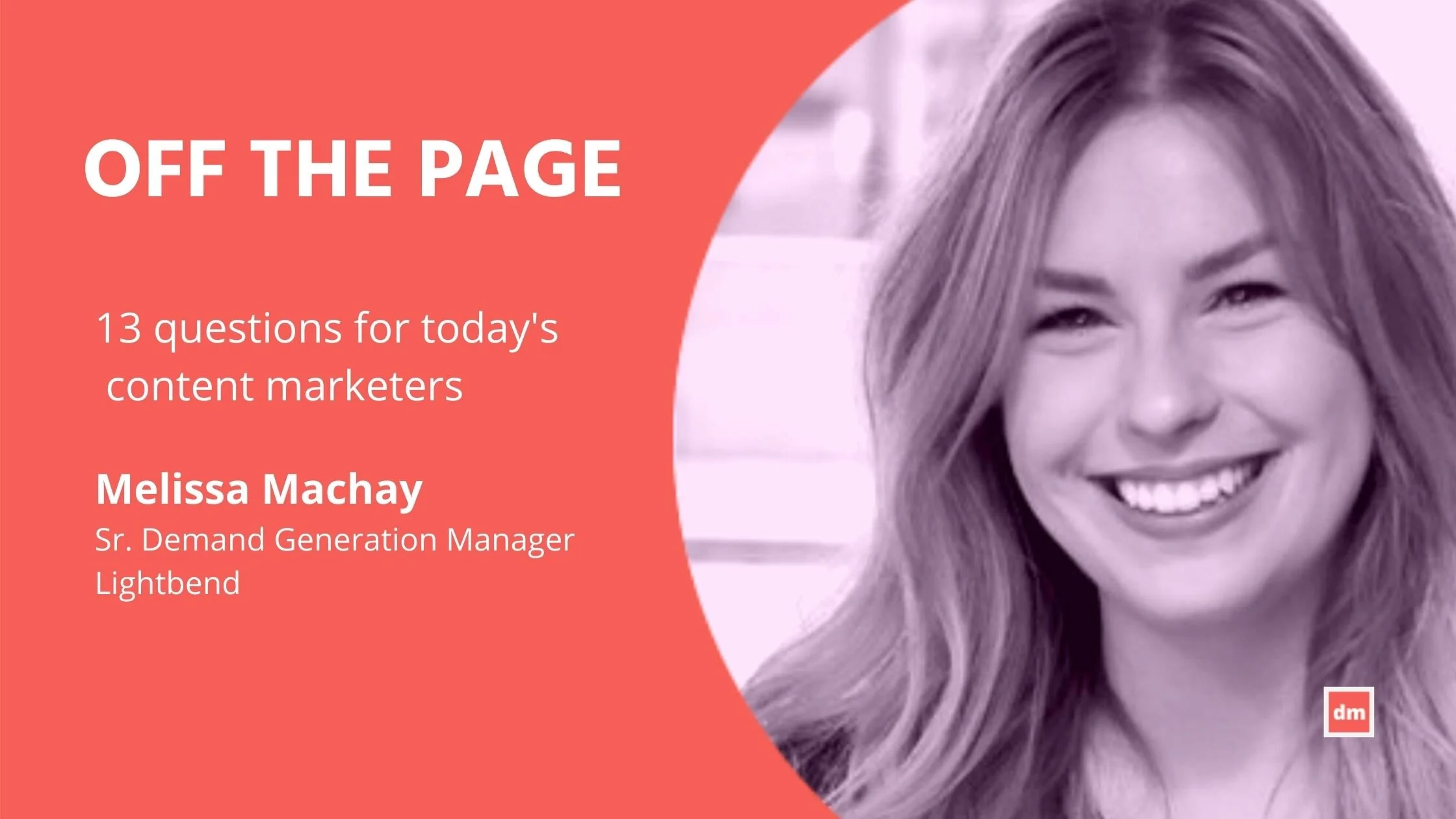 Off the Page with Melissa Machay