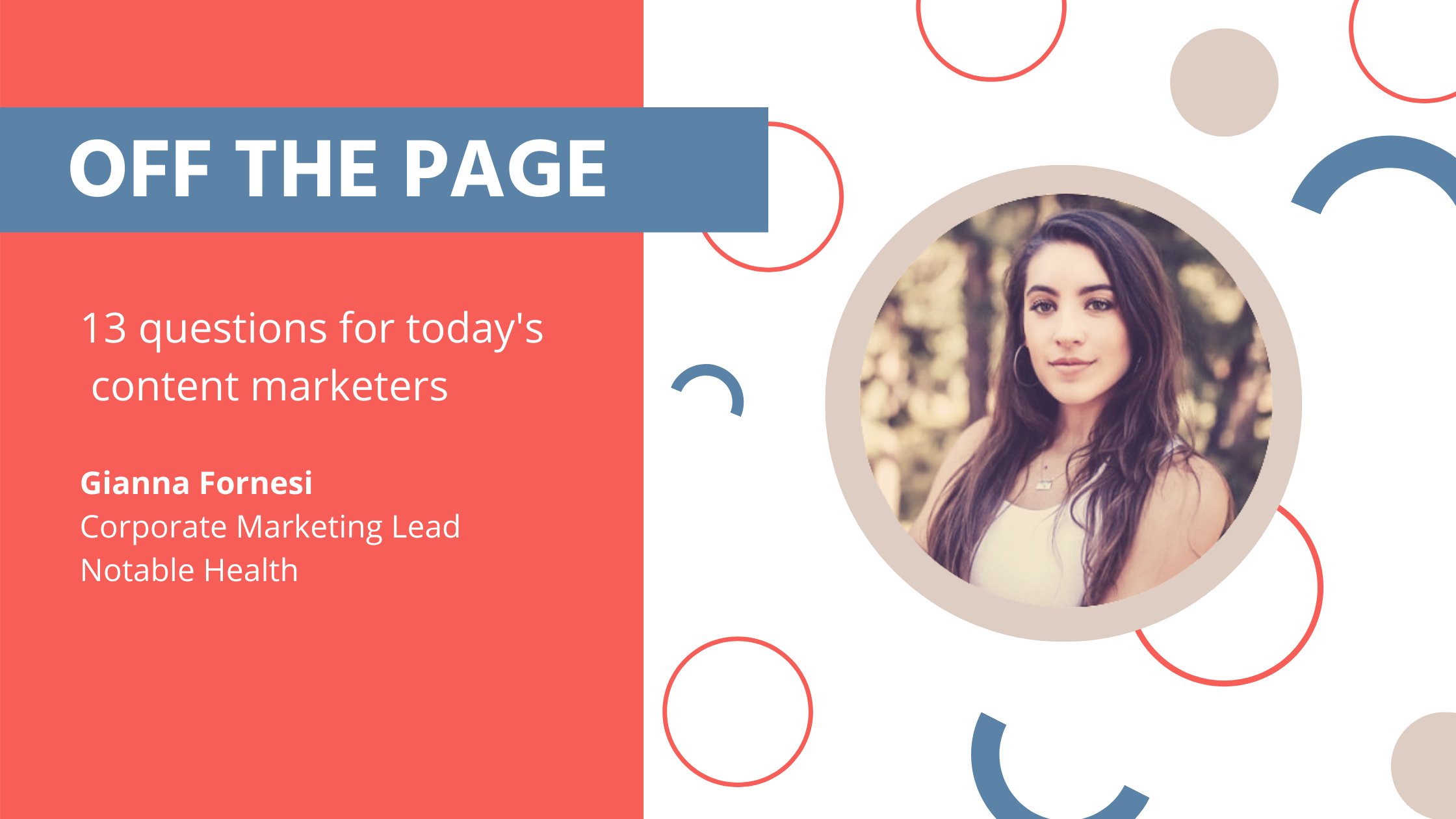 Off the Page with Gianna Fornesi
