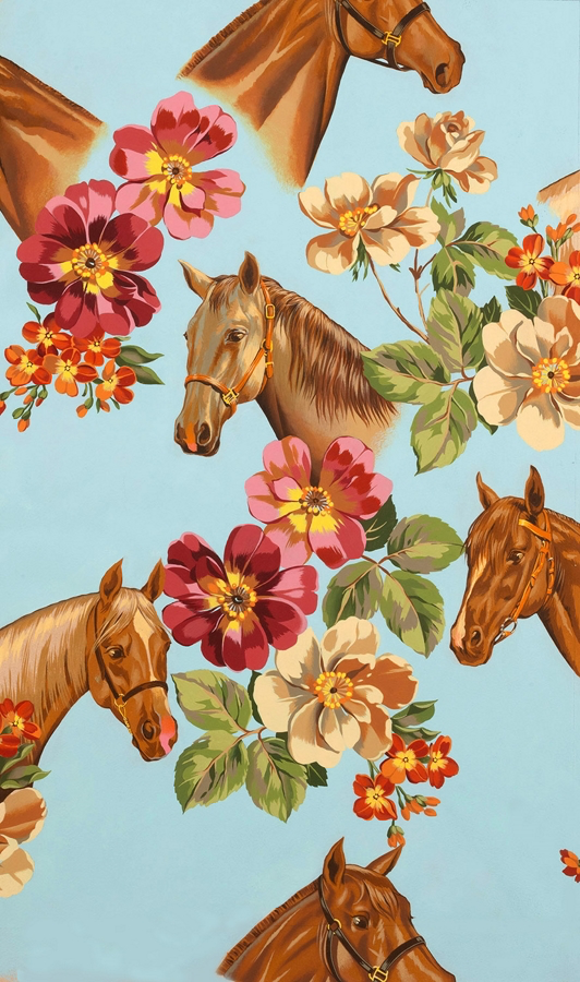 Blossom Stable Blue- Nicoles Prints by Alexander Henry