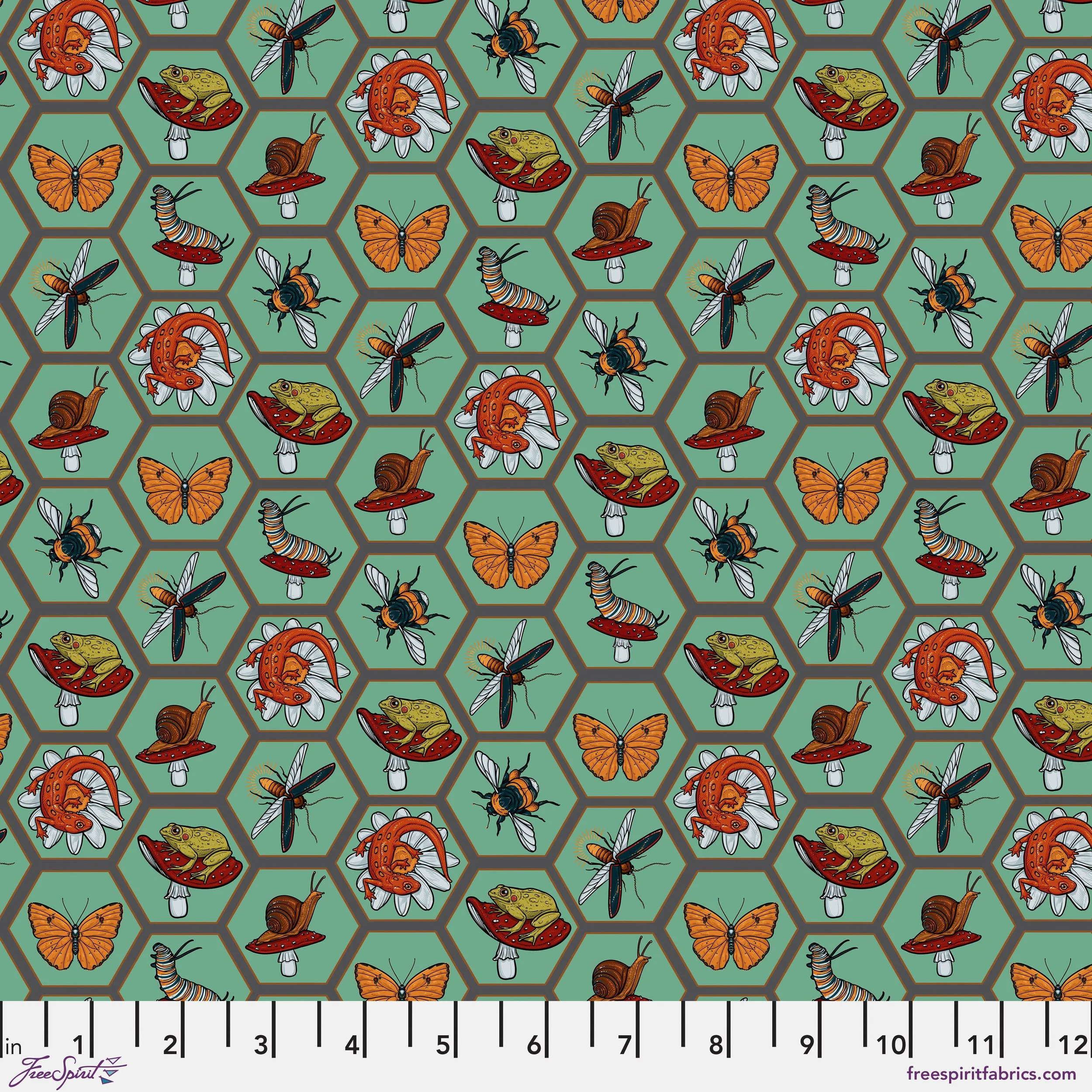 Grid Mint -Garden Bed by Rachel Hauer / Club Hauer