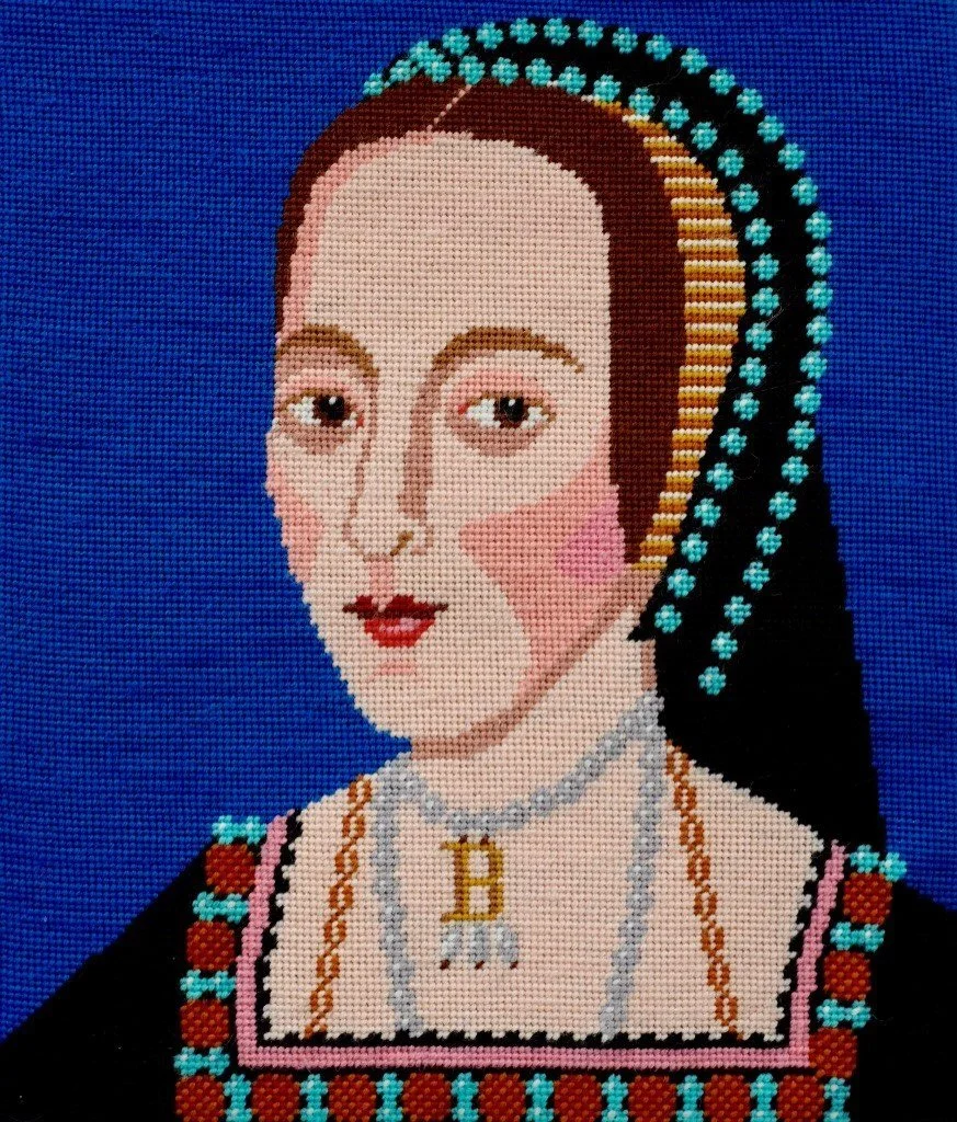 Anne Boleyn Printed Canvas Needlepoint Kit-Emily Peacock