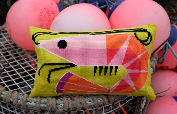 Erica the Prawn Counted Cross Stitch Kit-Emily Peacock