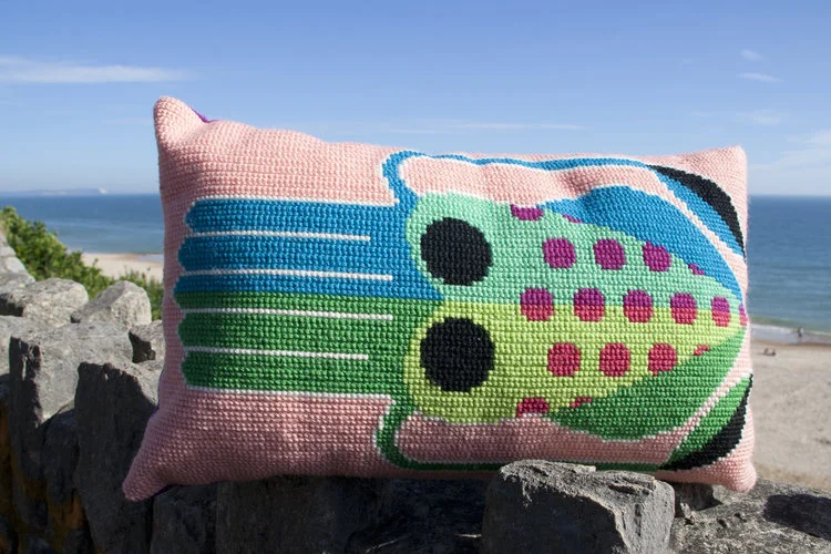 Jade the Squid Needlepoint Kit-Emily Peacock