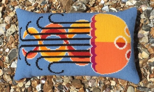 Rebecca the Jellyfish Counted Cross Stitch Kit- Emily Peacock