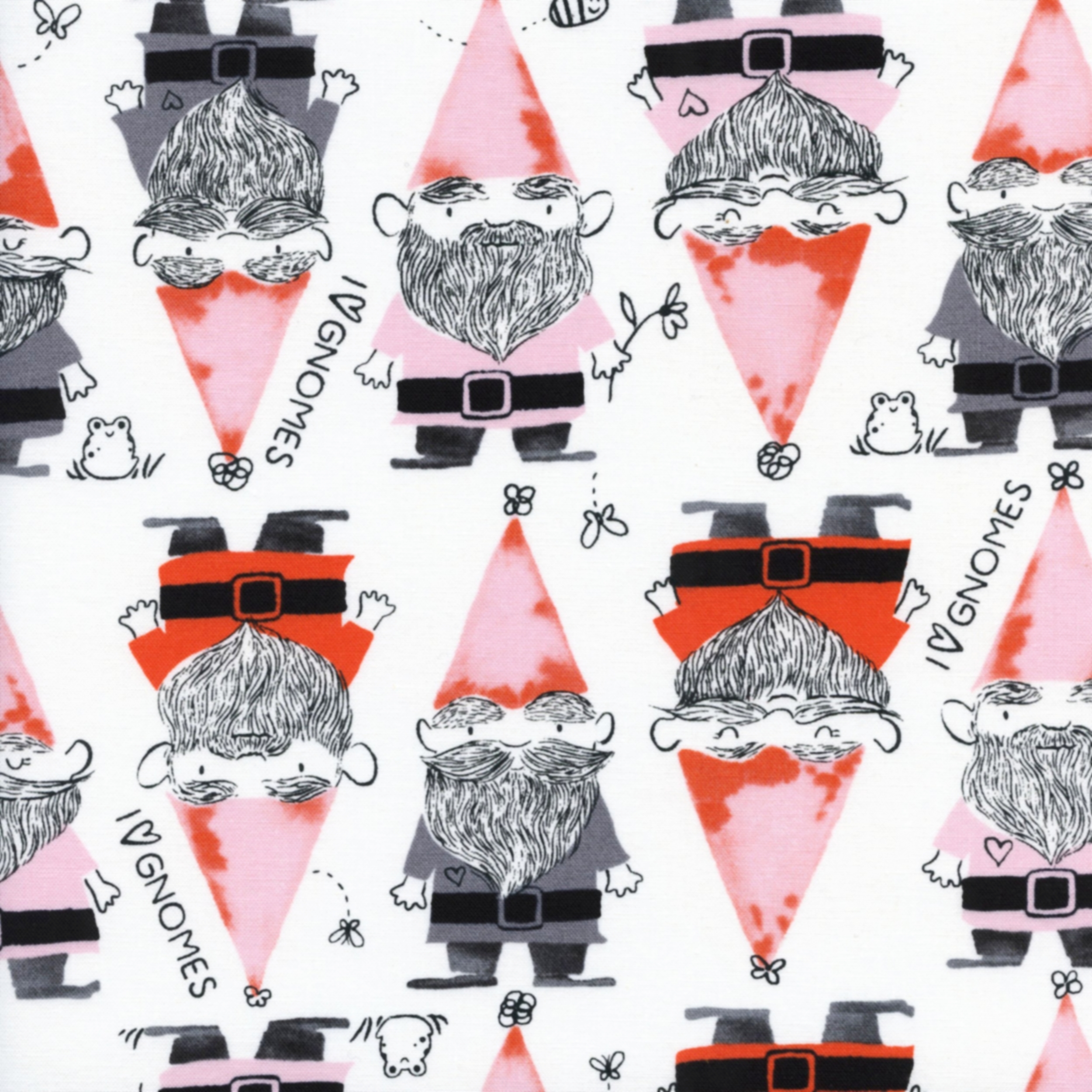 Gnomes in Red- Front Yard by Sarah Watts