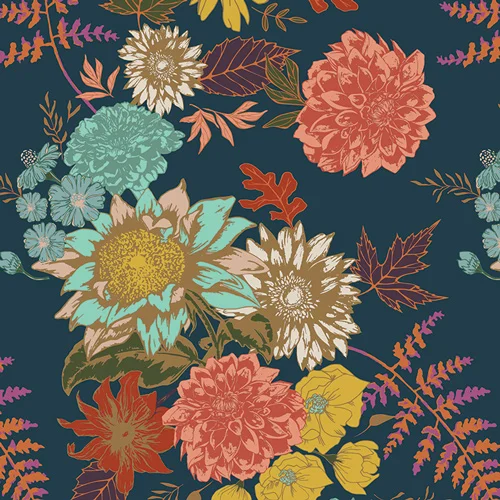 Floral Glow Twilit - Autumn Vibes by Maureen Cracknell