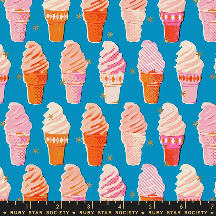 Ice Cream in Bright Blue Metallic - Social by Melody Miller