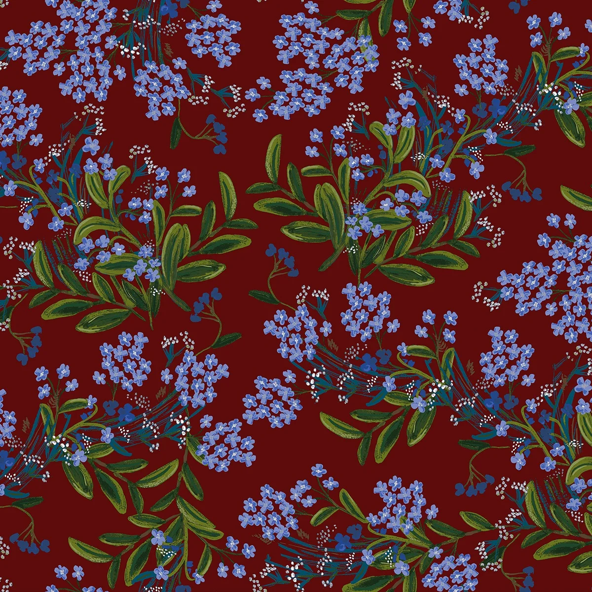 Cornflower Burgundy - Meadow by Rifle Paper Co.