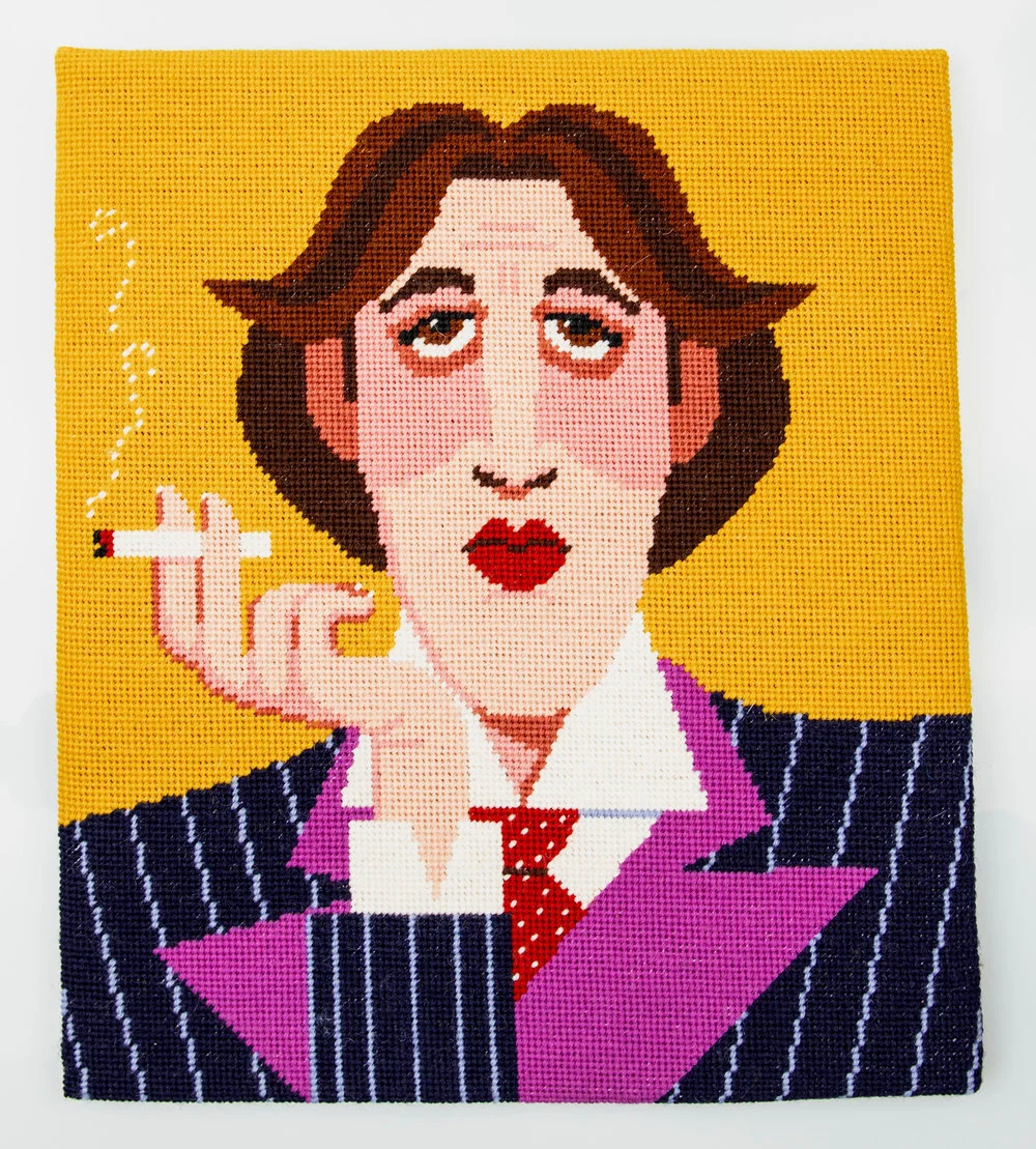 Oscar Wilde Printed Canvas Needlepoint Kit-Emily Peacock