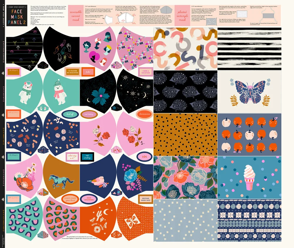 Face Mask Panel 2 - Ruby Star Society