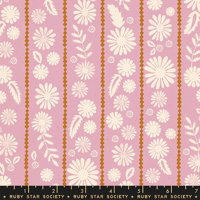Daisy Stripe Lavender -Vessel by Alexia Abegg- Ruby Star Society