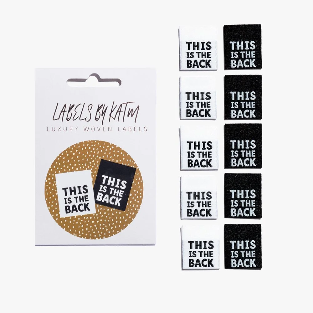 This is the back (New Design) Labels by Kylie and the Machine