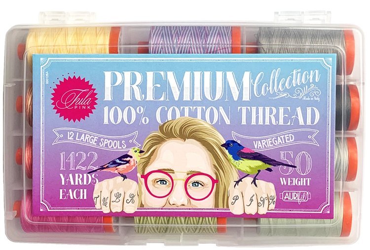 Tula Pink Aurifil Large Premium 50wt Large Spool Set by Aurifil