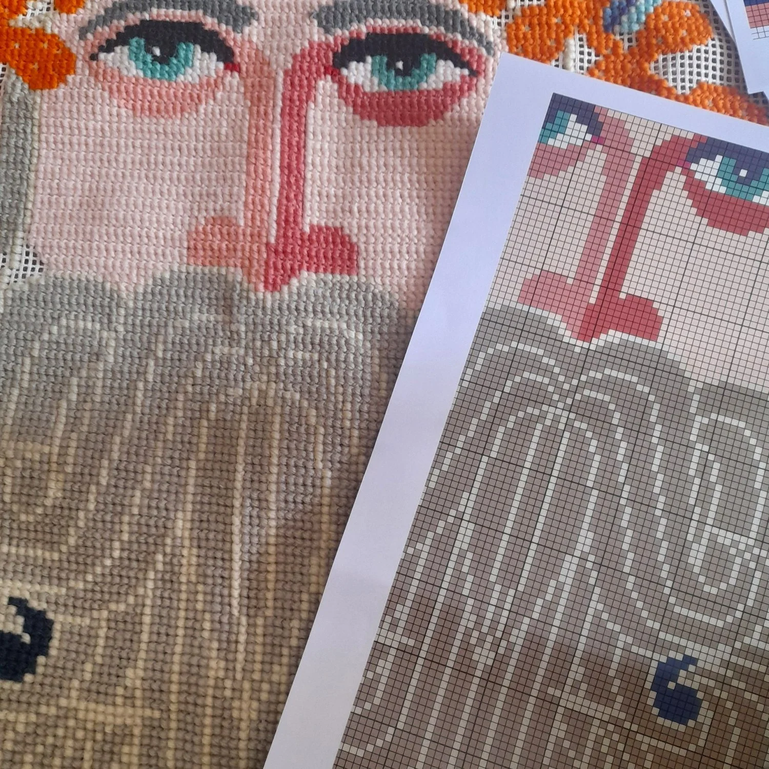 Neptune Counted Cross Stitch Kit -Emily Peacock