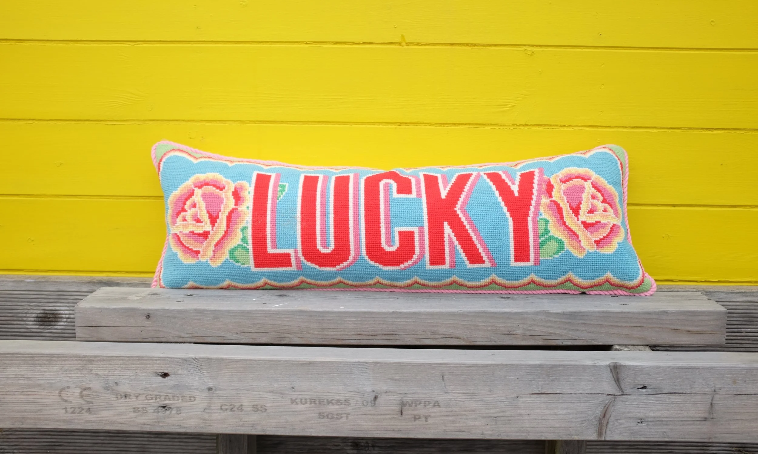 Lucky Needlepoint Kit - Emily Peacock