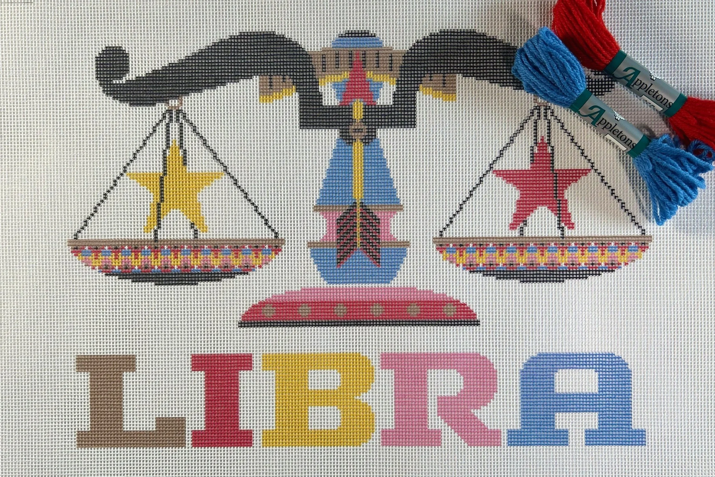 Zodiac Needlepoint Kits PRINTED CANVAS-Emily Peacock