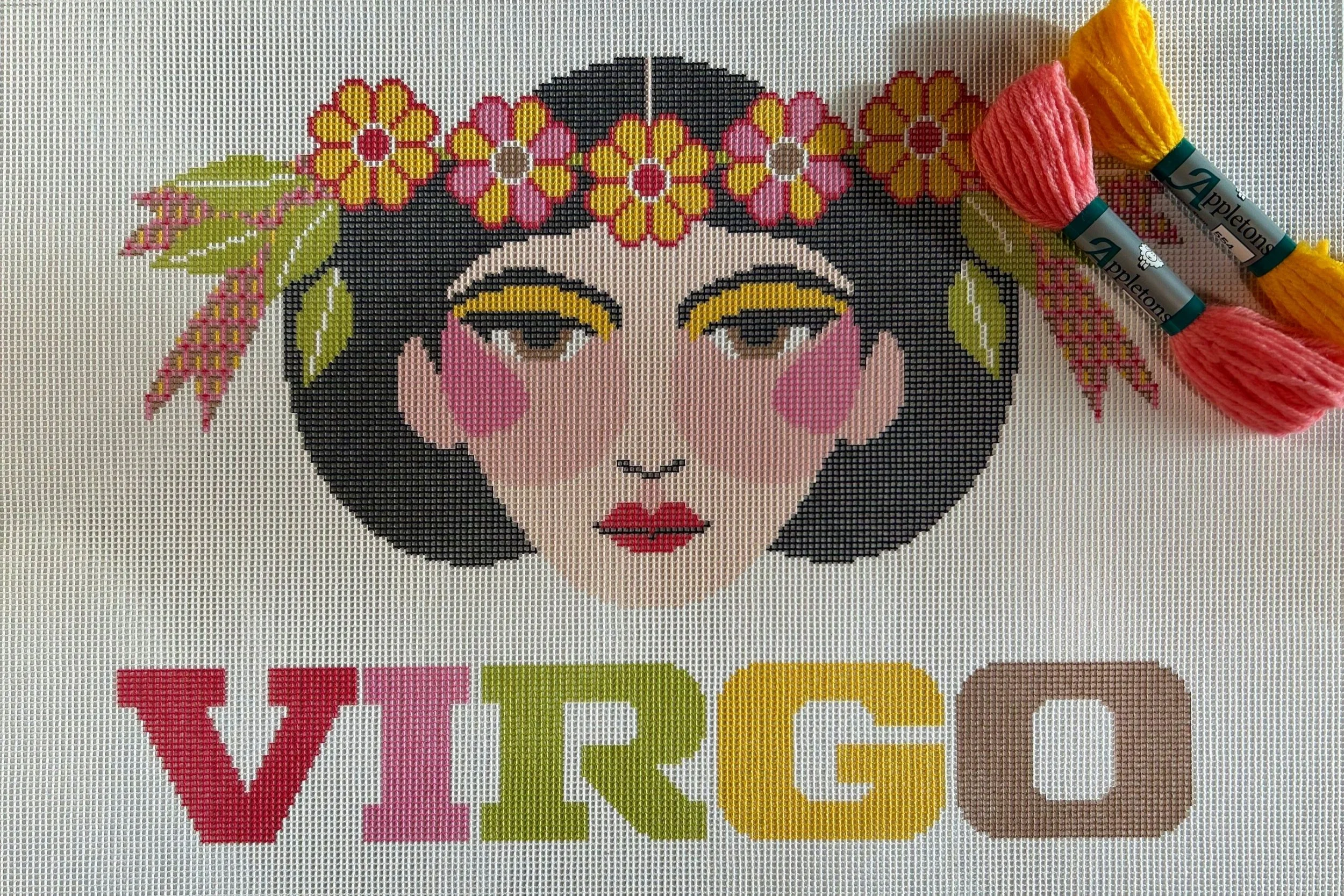 Zodiac Needlepoint Kits PRINTED CANVAS-Emily Peacock