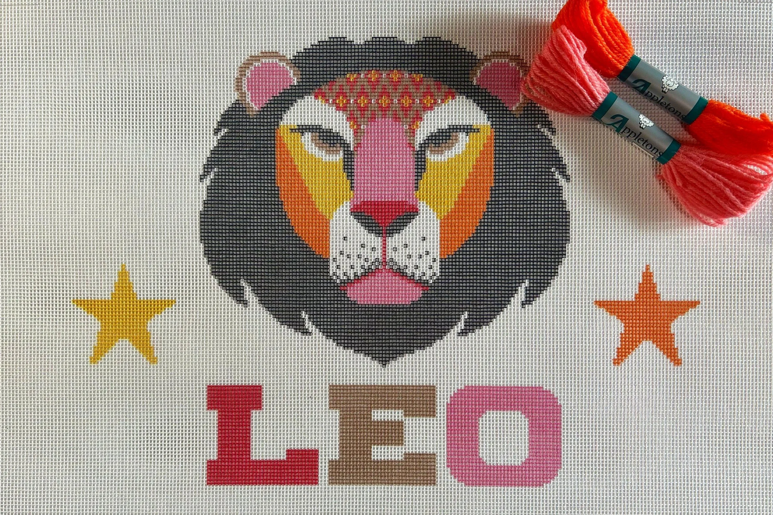 Zodiac Needlepoint Kits PRINTED CANVAS-Emily Peacock