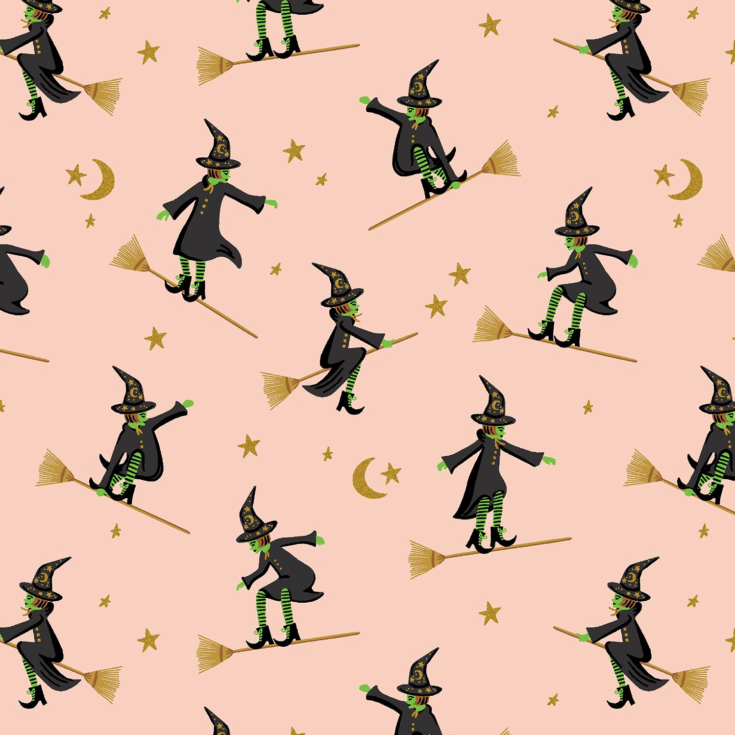 Wicked Witches Blush Metallic-Halloween III by Rifle Paper Co.