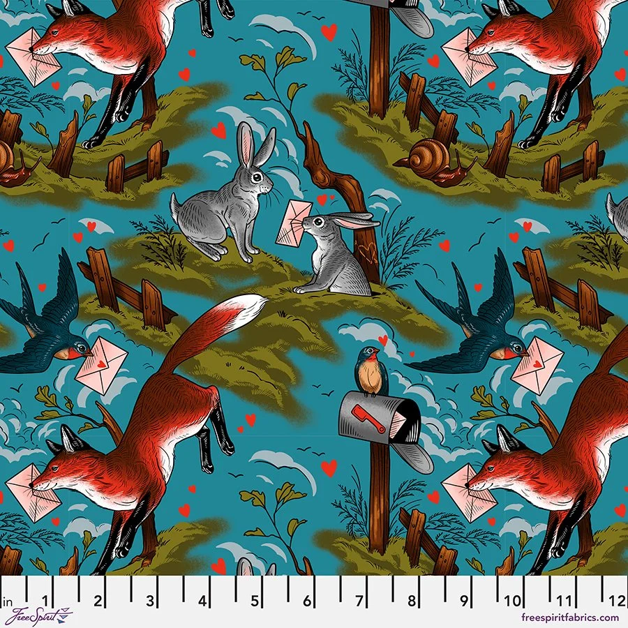 Mail Toile Multi- Love Letters by Club Hauer PWRH139.MULTI.jpg