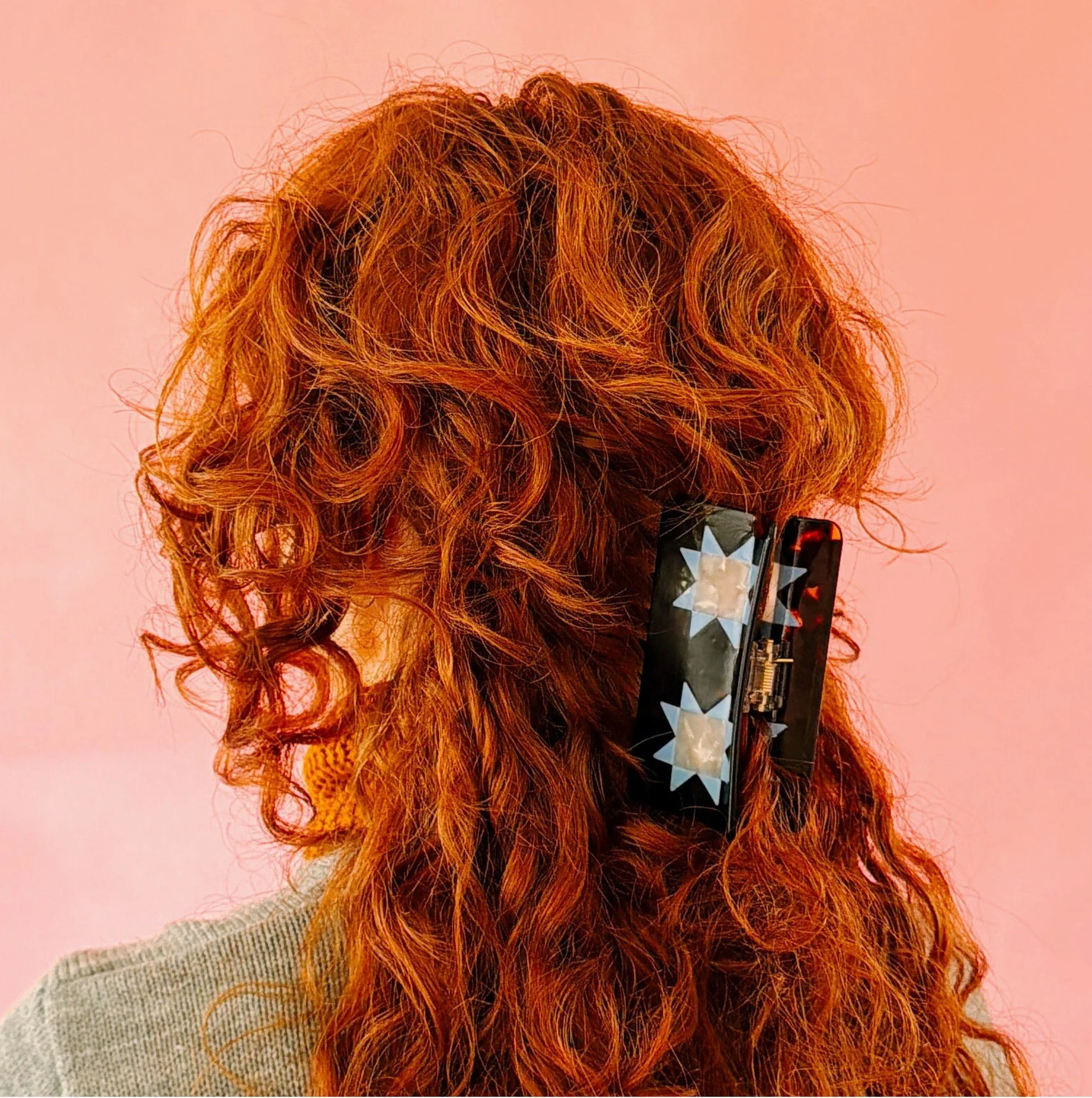 Quilt Block Large Hair Claw Clip- by Sarah Hearts